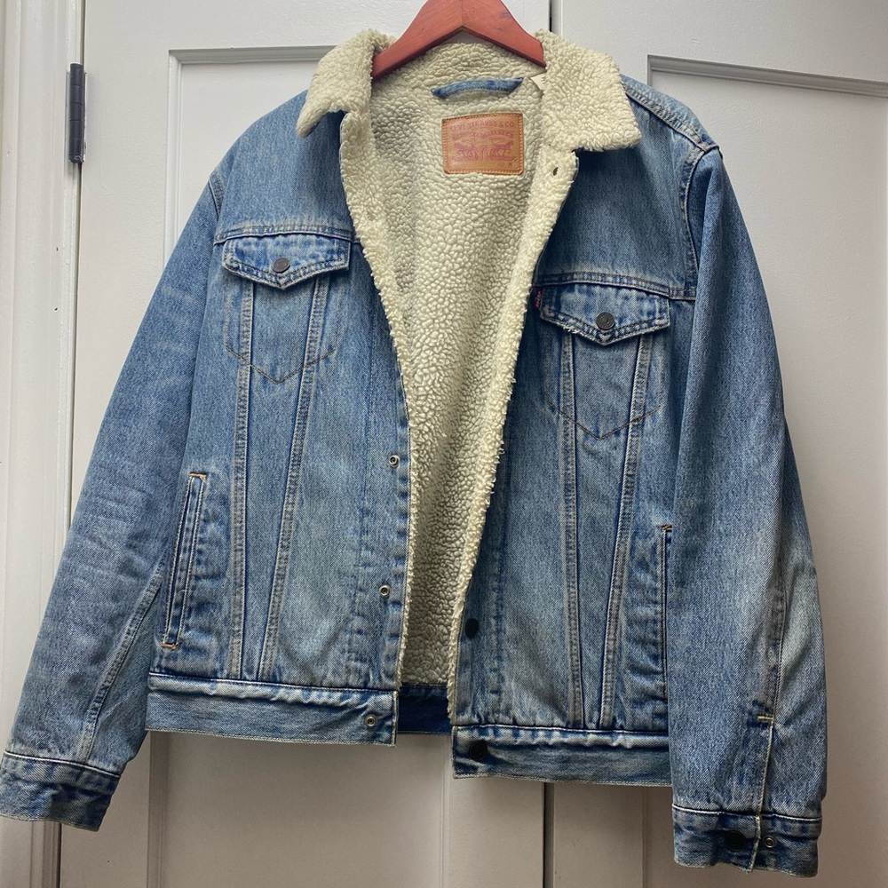 Vintage Levi Strauss Sherpa Denim Jacket